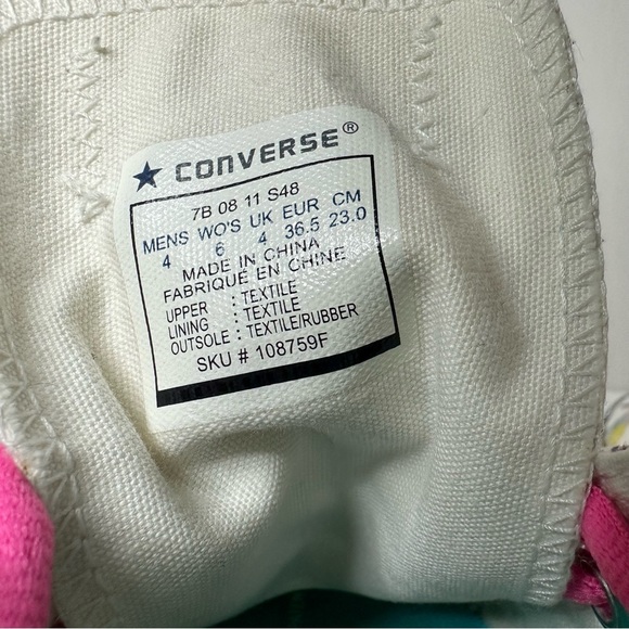 Converse All Star Low-Top Graffiti Sneakers, Size US 6 = 23 cm - Picture 7 of 8